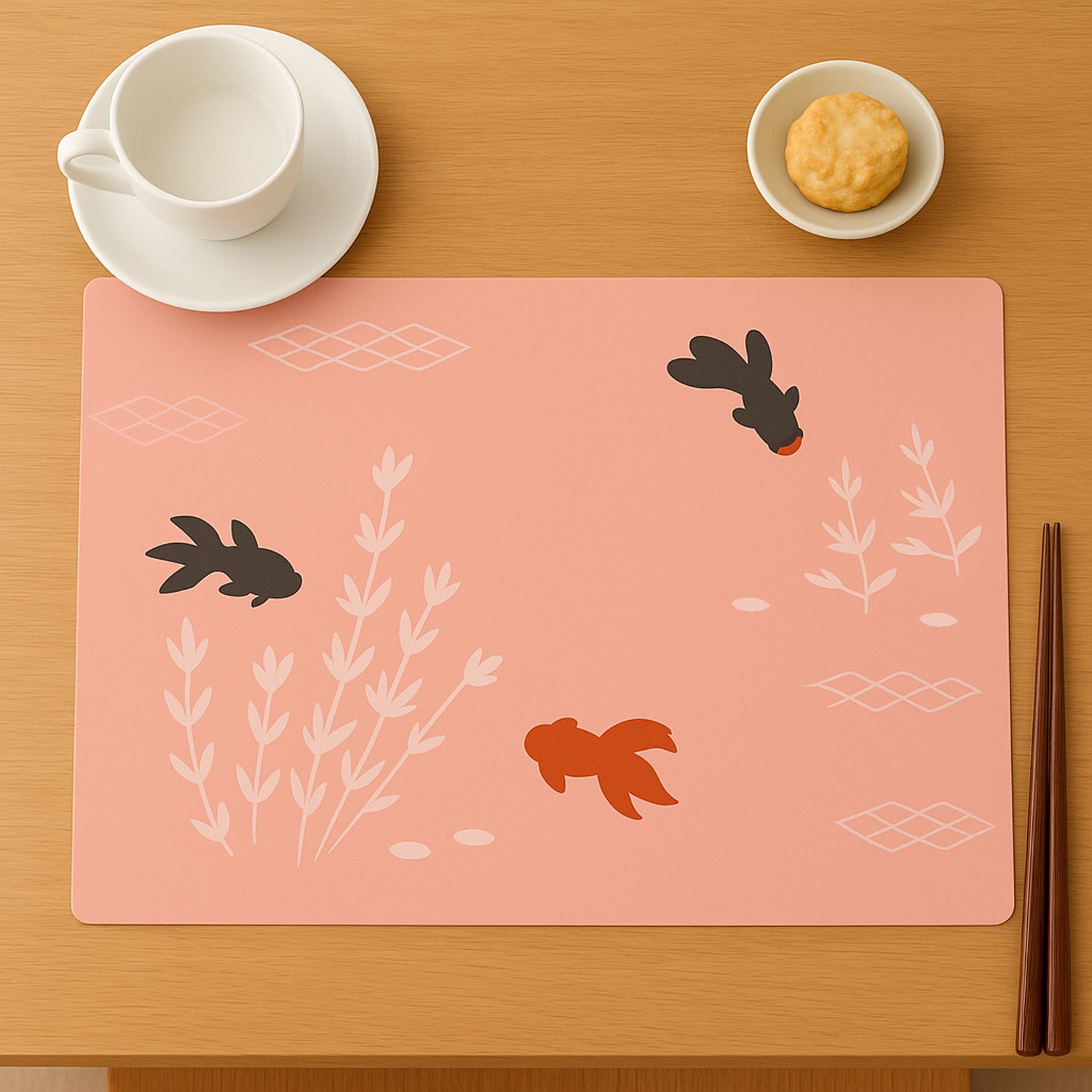 Set of four Wukusy decorative dining table placemats with elegant design, measuring 45x35 cm, for stylish home and kitchen decor.