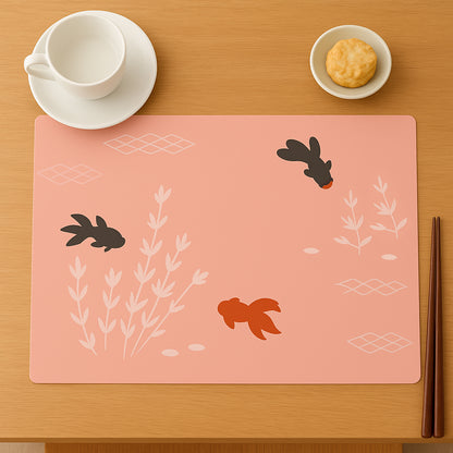 Set of four Wukusy decorative dining table placemats with elegant design, measuring 45x35 cm, for stylish home and kitchen decor.