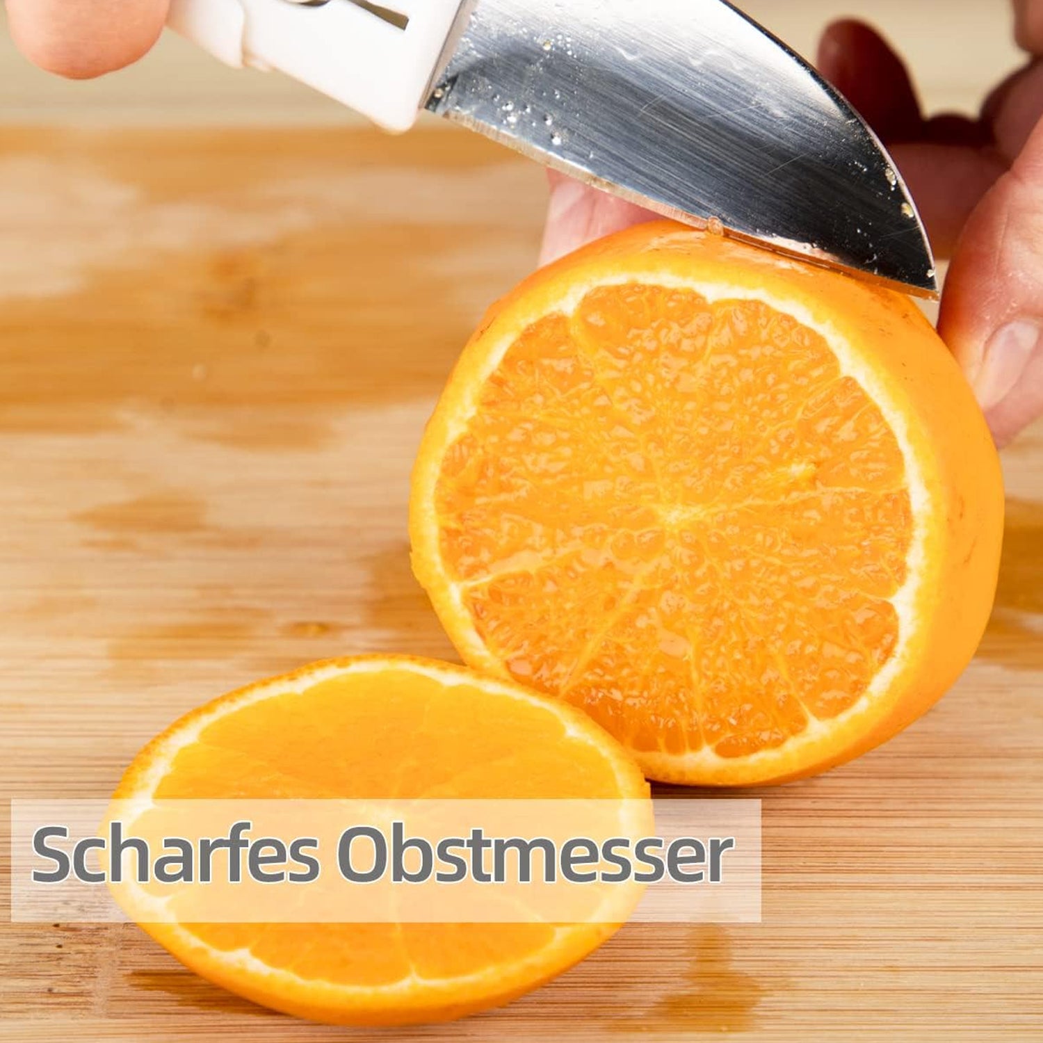 Wukusy 2-in-1 stainless steel knife and peeler with protective case for versatile kitchen use and easy storage.