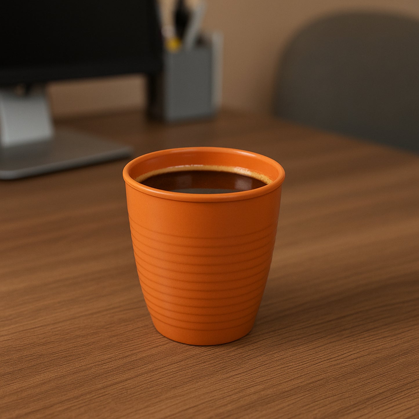 Durable plastic small drinking glass from Wukusy, ideal for home and kitchen use, with a clear, lightweight design.