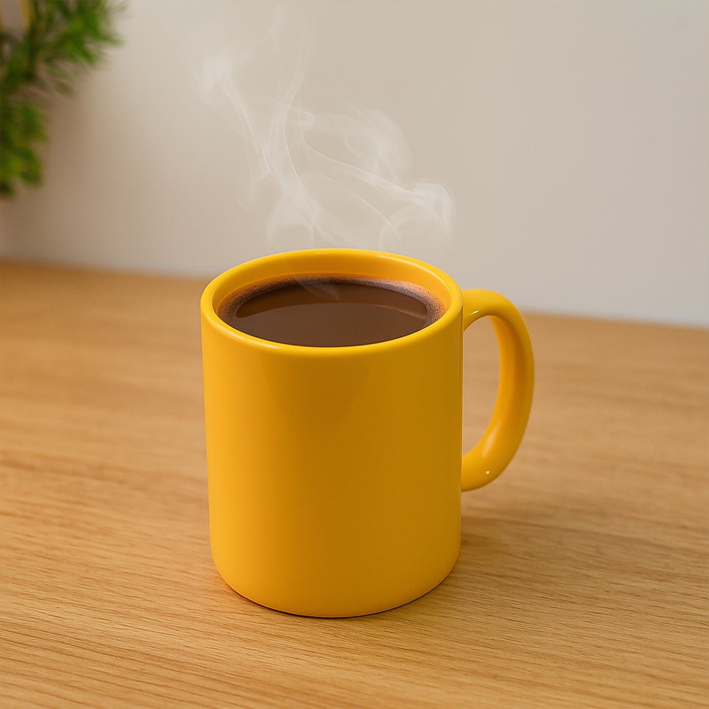 Elegant ceramic mug with matching spoon from Wukusy, featuring a smooth finish and comfortable handle for home and kitchen use.