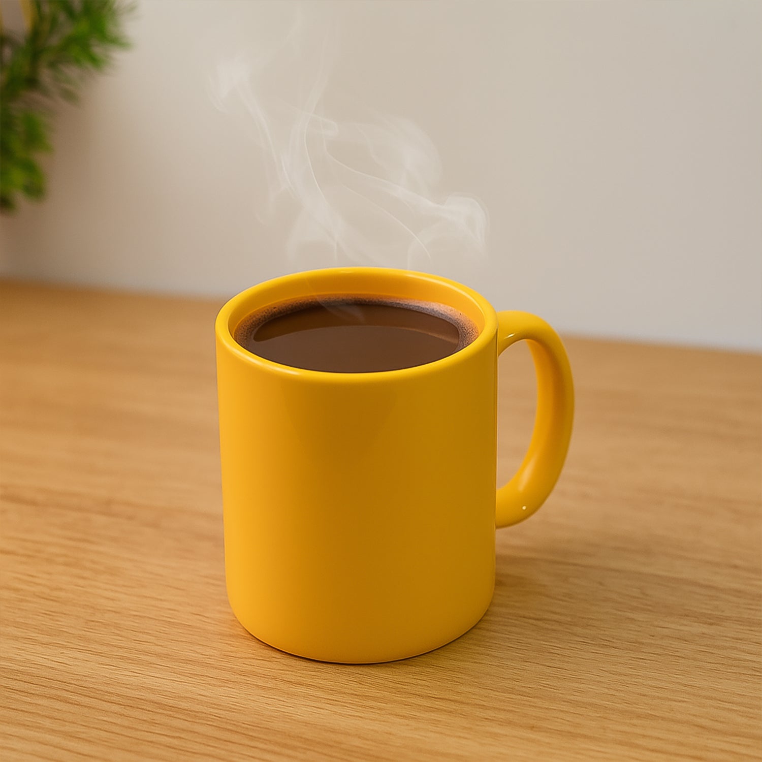 Elegant ceramic mug with matching spoon from Wukusy, featuring a smooth finish and comfortable handle for home and kitchen use.