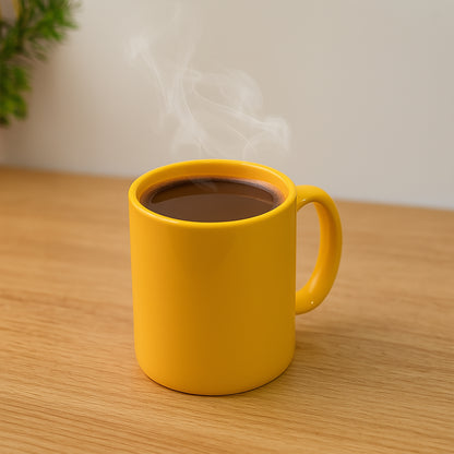Elegant ceramic mug with matching spoon from Wukusy, featuring a smooth finish and comfortable handle for home and kitchen use.
