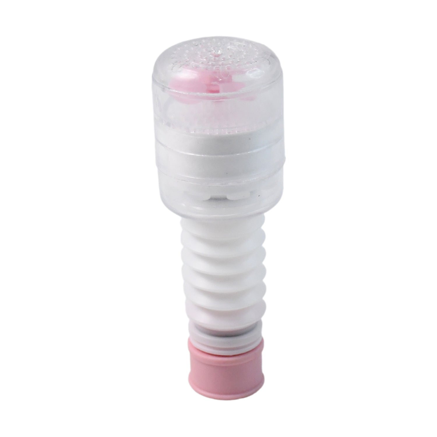 Flexible plastic faucet extender by Wukusy, attaches to kitchen or bathroom faucet for easy water flow extension.