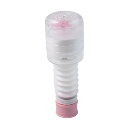 Flexible plastic faucet extender by Wukusy, attaches to kitchen or bathroom faucet for easy water flow extension.
