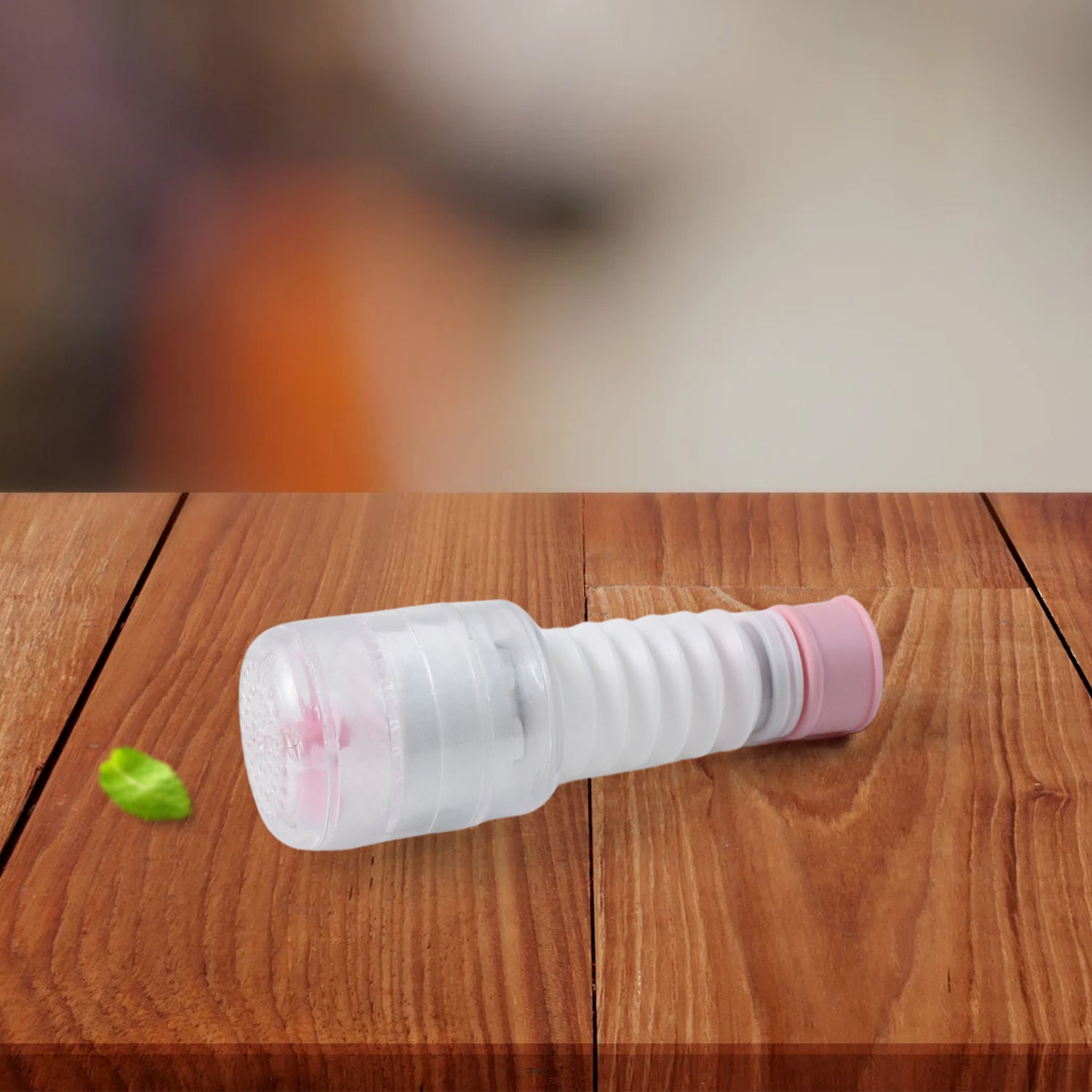 Flexible plastic faucet extender by Wukusy, suitable for home and kitchen sinks, extending faucet reach for easier use.
