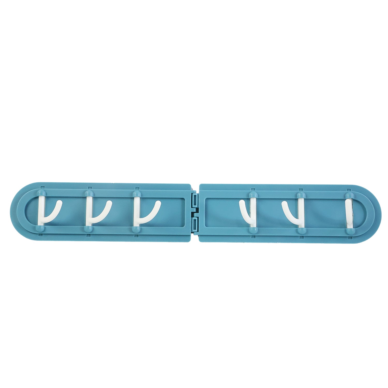Wukusy foldable wall-mounted rotating hook rack for home and kitchen, with multiple hooks for versatile storage.