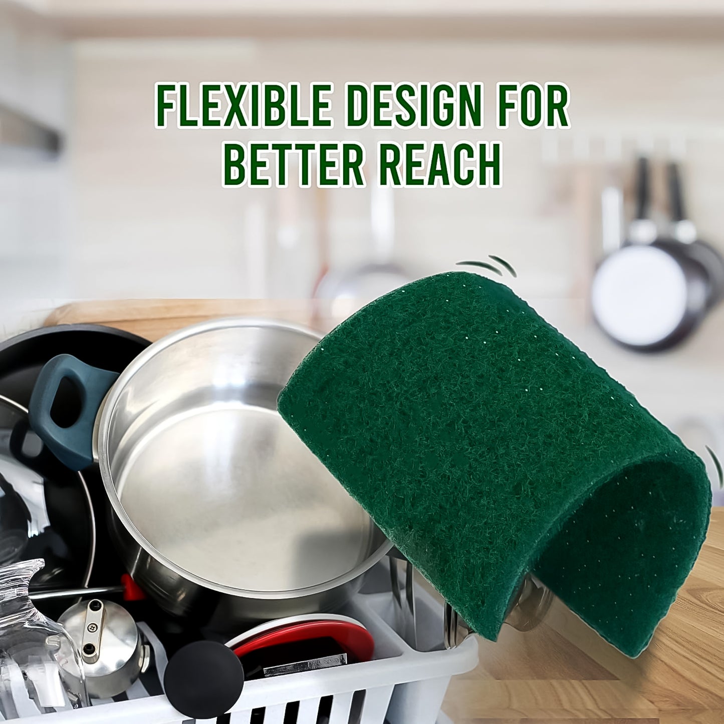 Wukusy Fresh Mix Flavor Round Dishwash Bar with super scrubber-free design, 350g, for tough stain removal in home dishwashing.