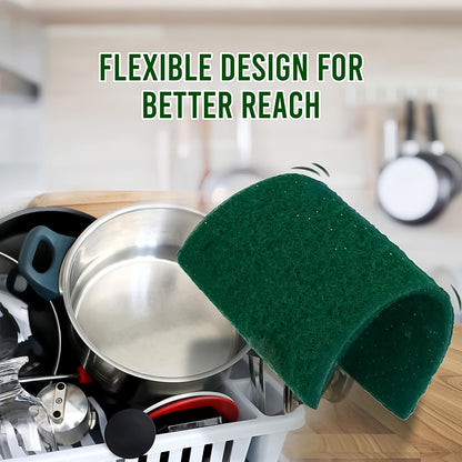Wukusy Fresh Mix Flavor Round Dishwash Bar with super scrubber-free design, 350g, for tough stain removal in home dishwashing.