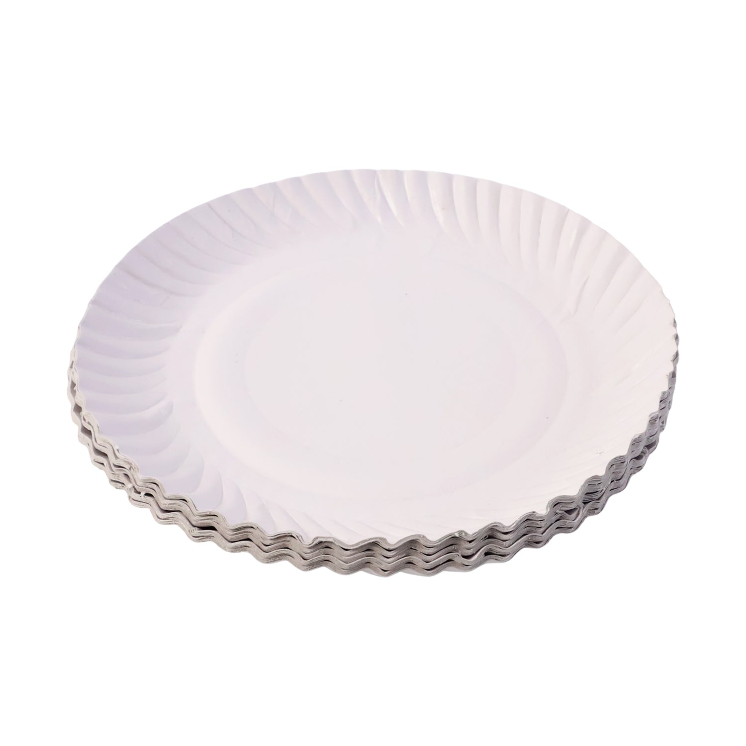 Wukusy Freshee 9-inch round compostable paper plates, set of 25, ideal for eco-friendly home and kitchen use
