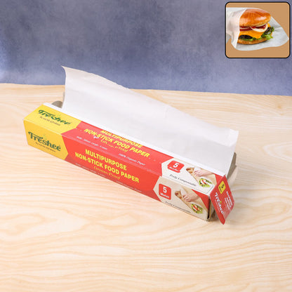 Wukusy Freshee multipurpose grease-proof non-stick food paper roll, 300mm by 5 meters, ideal for kitchen food wrapping and baking.