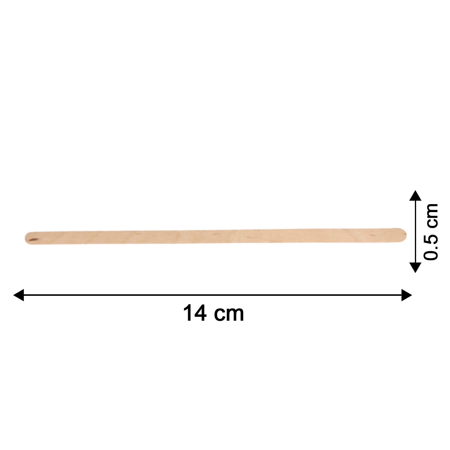 Wukusy Freshee wooden coffee stirrers, 140.51 mm, 30-pack, natural bamboo stirrers for home and kitchen use