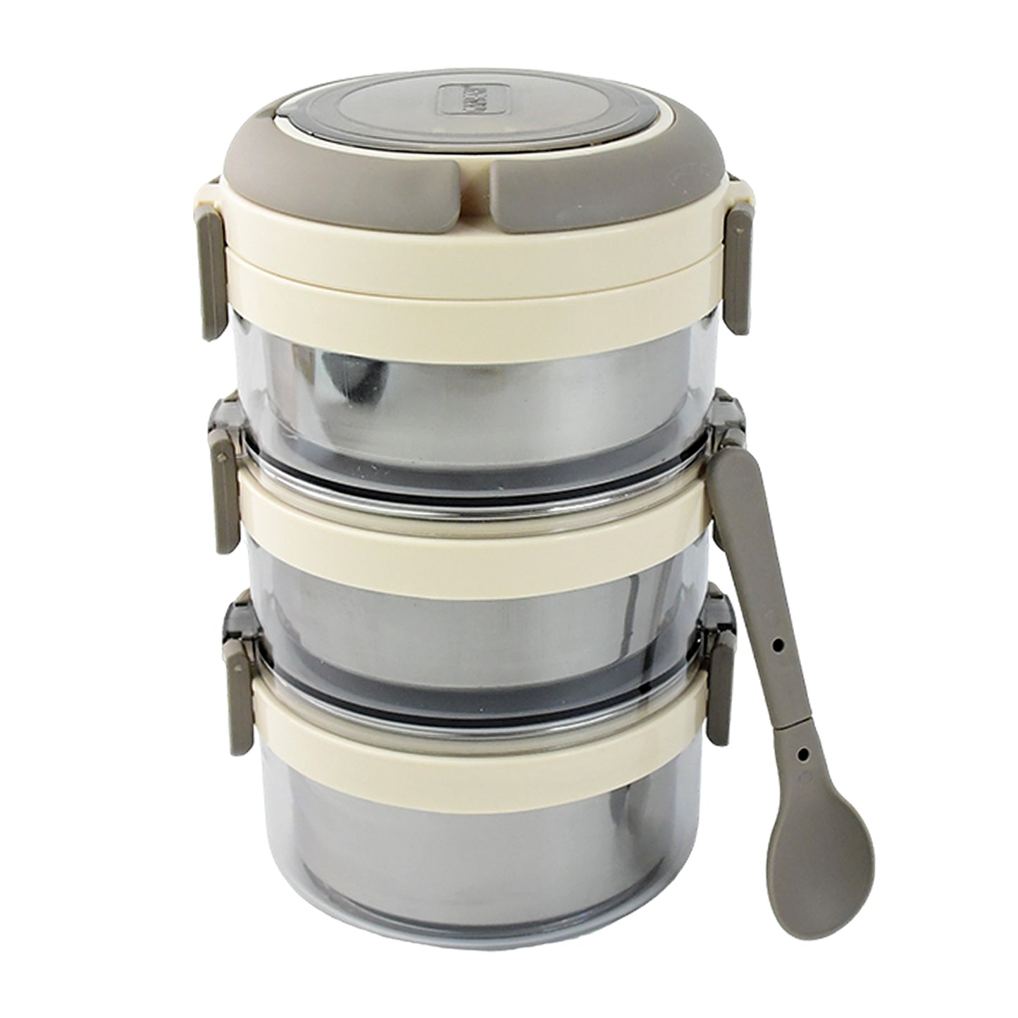 Wukusy Ganesh Steko-3 triple-layer stainless steel insulated lunch box set for home and kitchen use with multiple compartments