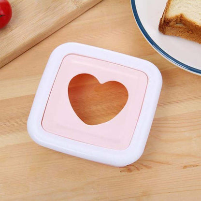 Wukusy heart shape sandwich cutter and bread press for creating fun, shaped sandwiches in home and kitchen use.