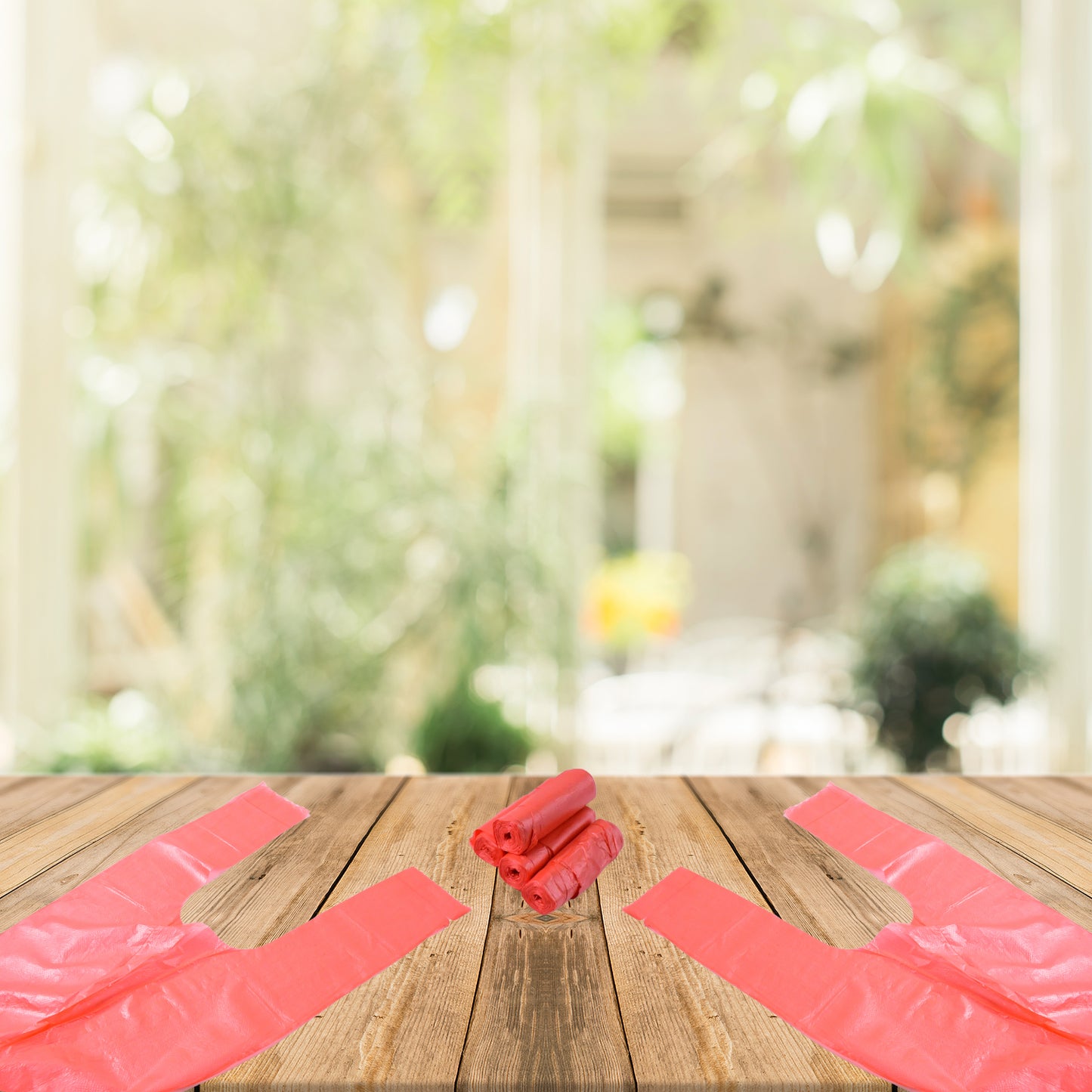 Wukusy heavy-duty garbage bags, 45 x 40 cm, set of 5, durable trash bags for home and kitchen use