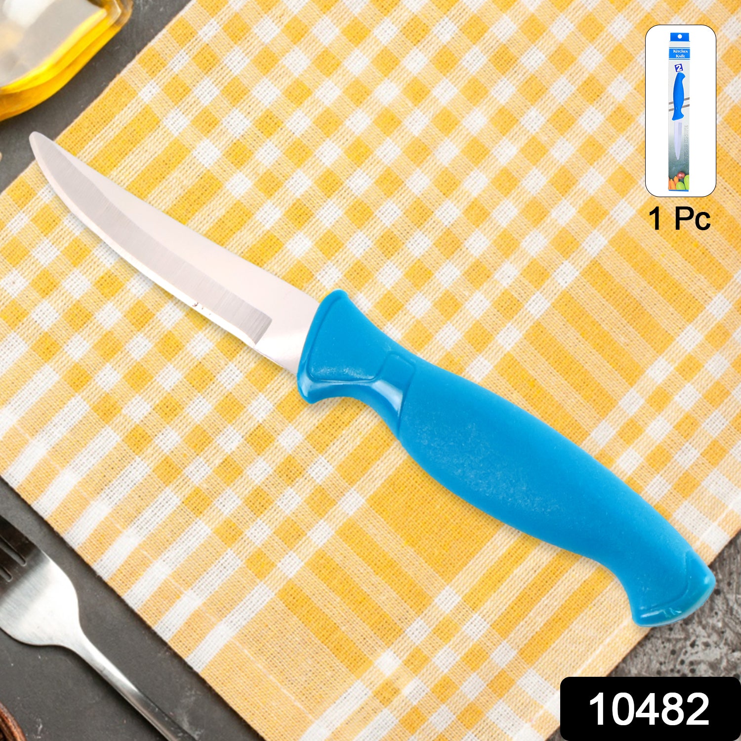 Heavy-duty stainless steel kitchen knife with ergonomic handle by Wukusy, perfect for precise cutting and kitchen prep.