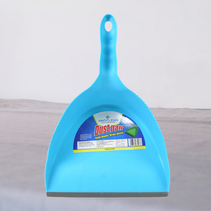 Wukusy heavy plastic dustpan with handle, ideal for home and kitchen cleaning, in black with a sturdy grip.