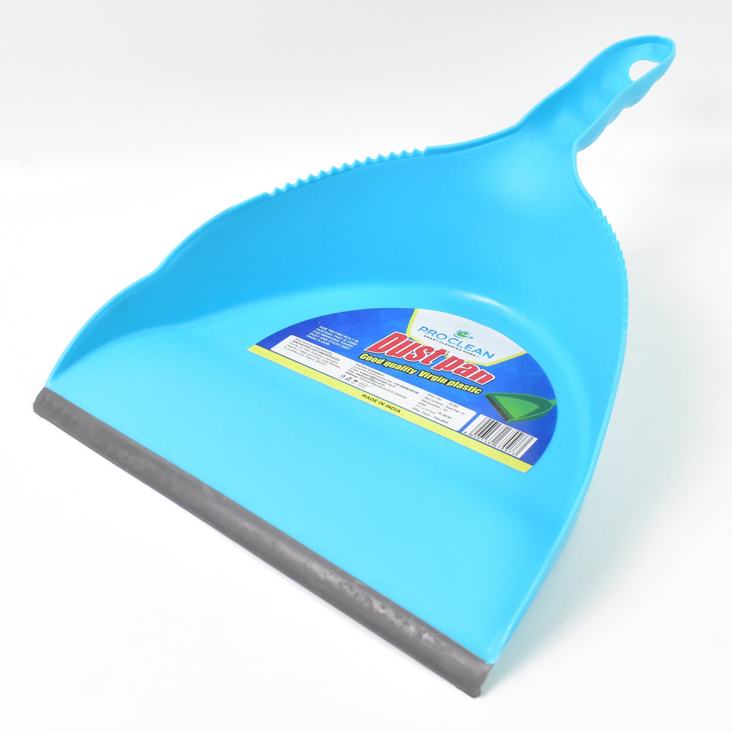 Wukusy heavy plastic dustpan with handle for home and kitchen cleaning, durable and easy to use.