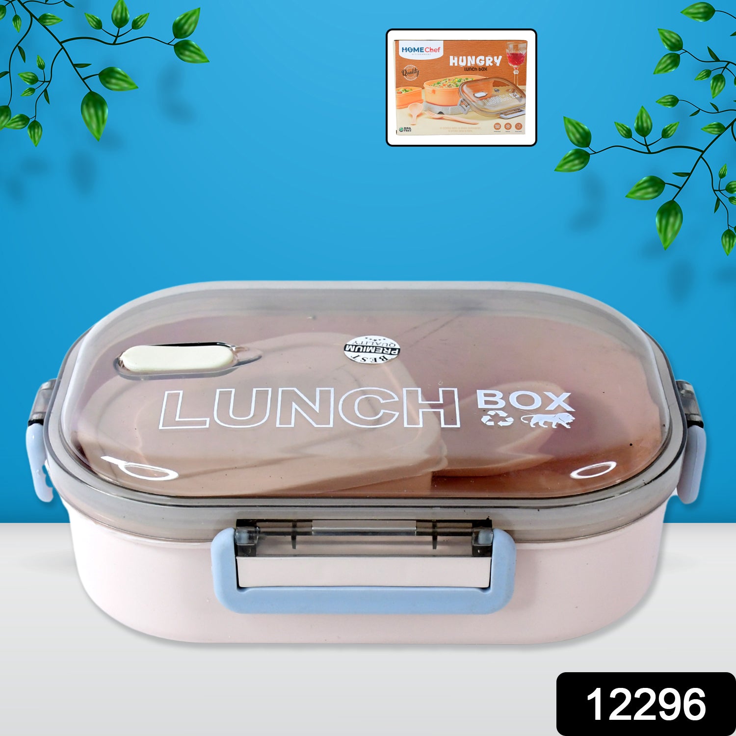 Wukusy Home Chef Premium Leak-proof Lunch Box showing a sleek, durable container with secure lid and multiple compartments.