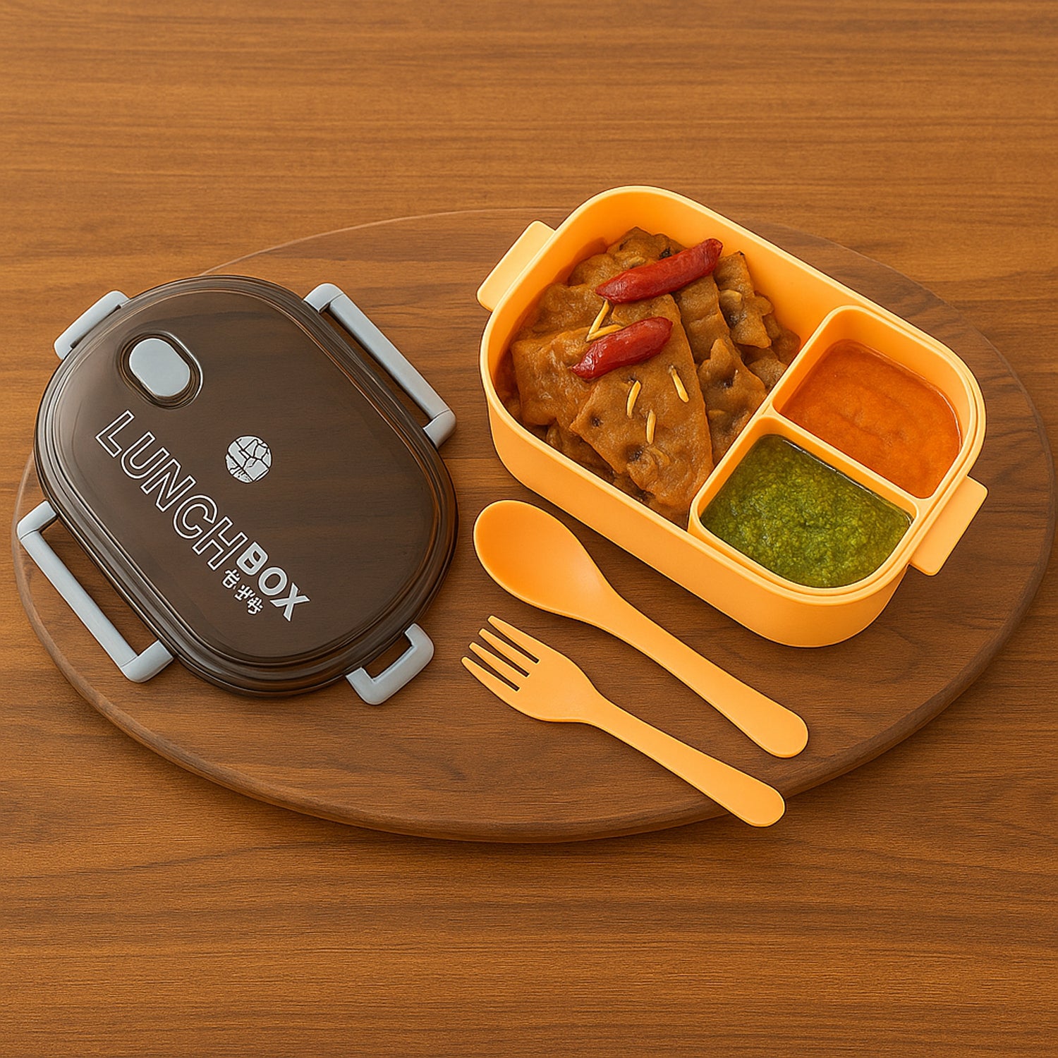 Wukusy Home Chef premium leak-proof lunch box with multiple compartments for home and kitchen use, easy to carry and clean.