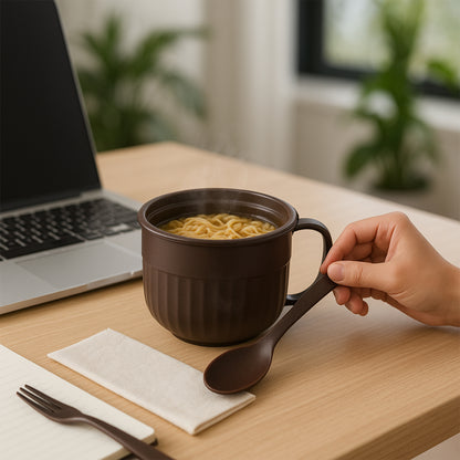 Wukusy Home Chef Tangy Twist insulated lunch bowl, 650ml capacity, with a vibrant design, ideal for keeping meals fresh.