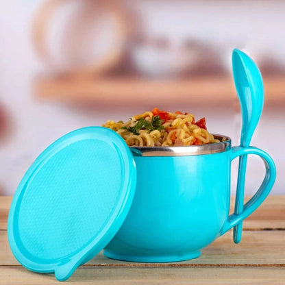 Wukusy Home Chef Tangy Twist insulated lunch bowl, 650ml capacity, with a sleek design for keeping food fresh and warm.