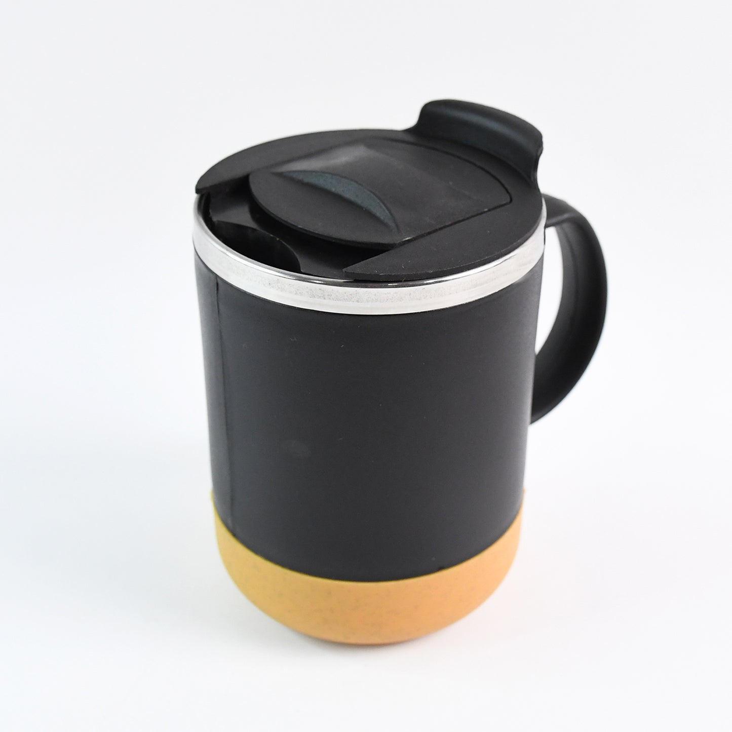Wukusy insulated coffee mug with spill-proof lid, 350ml capacity, made of durable material, perfect for hot beverages at home or on the go.