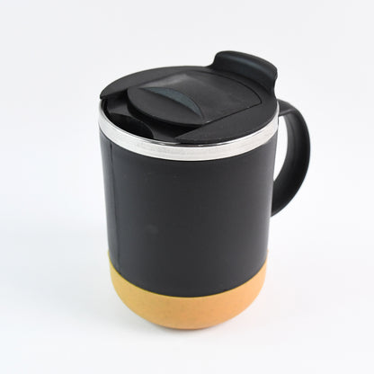 Wukusy insulated coffee mug with spill-proof lid, 350ml capacity, made of durable material, perfect for hot beverages at home or on the go.