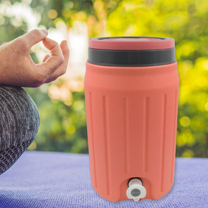 Wukusy insulated plastic water jug with sturdy handle and tap, available in 2500ml, 7500ml, and 12000ml for home or travel.