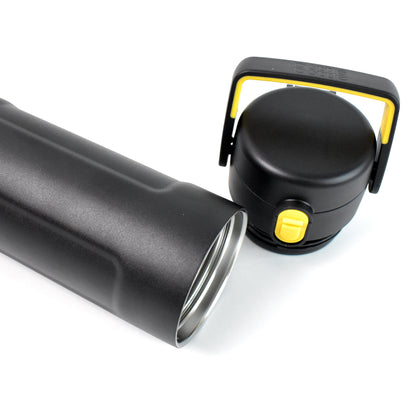Wukusy insulated water bottle with vacuum seal, leak-proof design, BPA-free, ideal for hot and cold beverages in a home or kitchen setting.