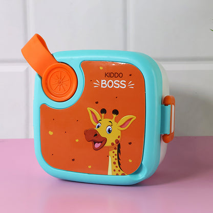 Kids cartoon lunch box set by Wukusy featuring colorful, playful character designs for children's school meals.