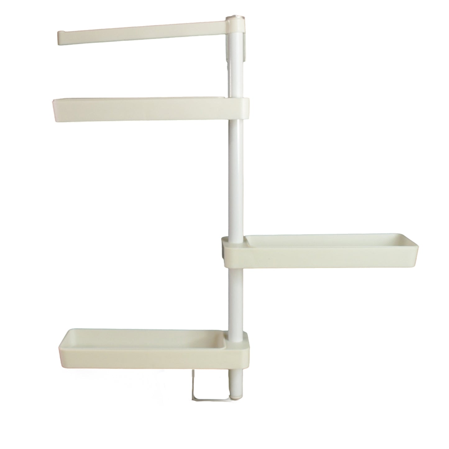 Wukusy rotating kitchen shelf storage racks set, adjustable and multipurpose for home organization and kitchen decluttering.