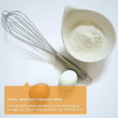 Heavy-duty Wukusy stainless steel balloon whisk, 30cm, ideal for mixing and whipping in kitchen, durable kitchen tool.