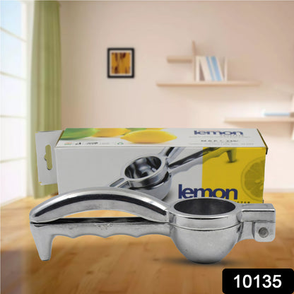 Stainless steel lemon squeezer by Wukusy for home and kitchen use, featuring a durable, polished metal design.