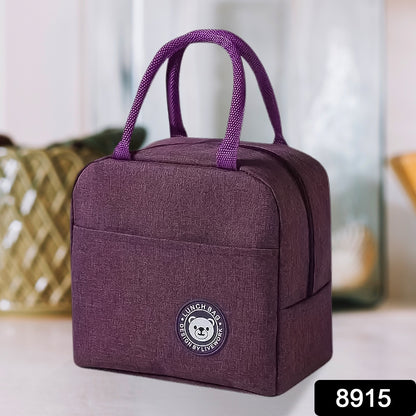 Insulated Wukusy lunch box bag for women and men with zipper, designed for home and kitchen use, keeping meals fresh.