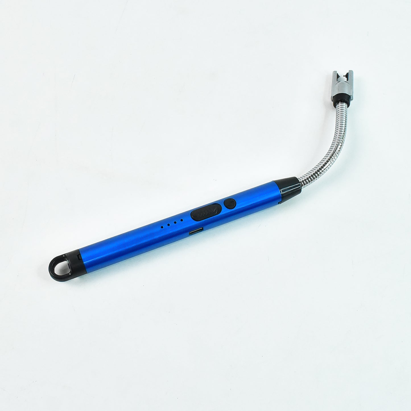 Wukusy rechargeable electric arc lighter with flexible neck, metal body, ideal for home and kitchen use, single piece.