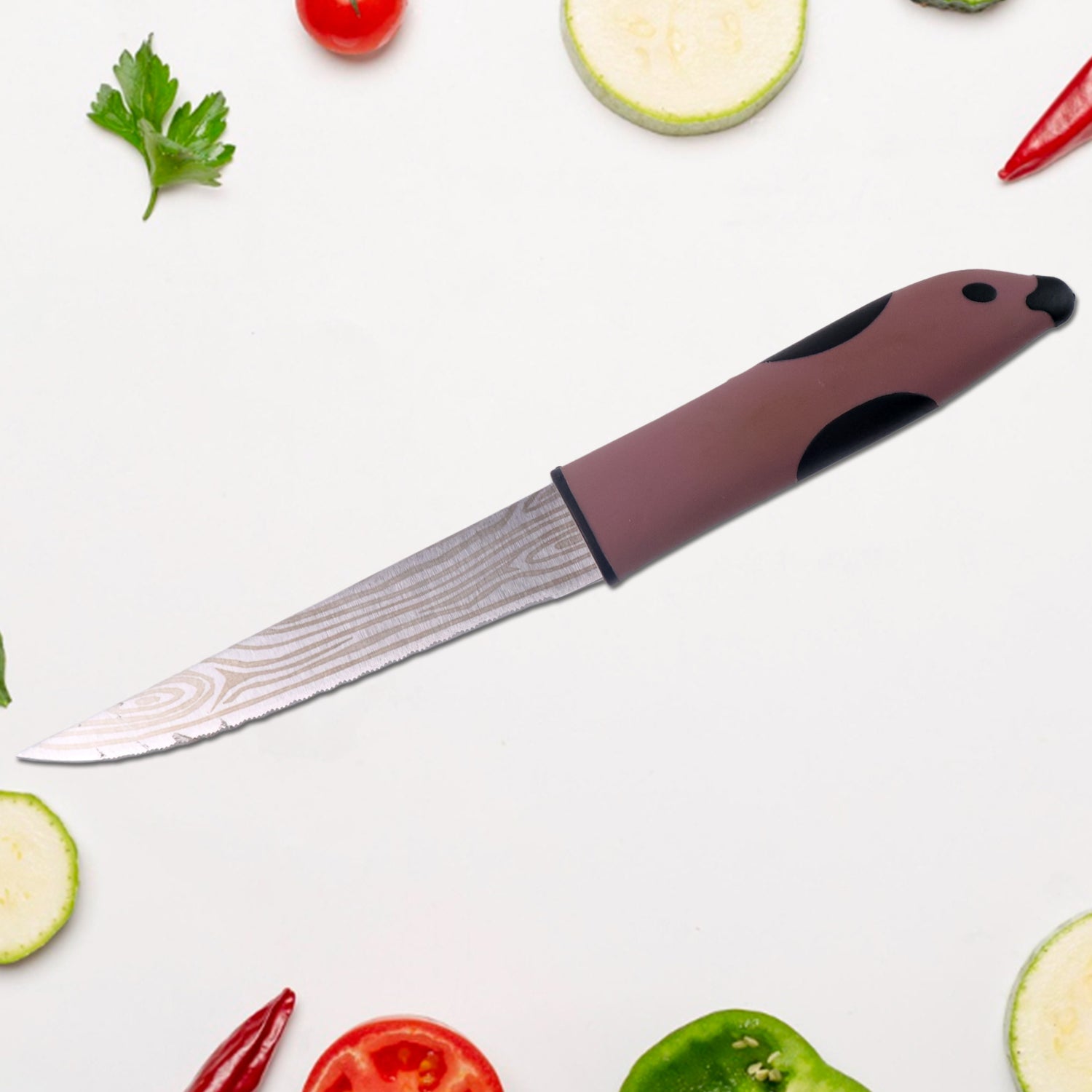 Wukusy stainless steel kitchen cutting knife, multi-purpose, 1-piece, ideal for slicing, chopping, and kitchen prep tasks.