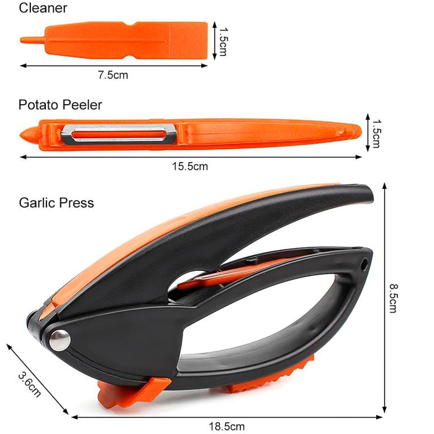 Wukusy multifunctional garlic press and mincing tool for crushing garlic, ideal for home and kitchen use.