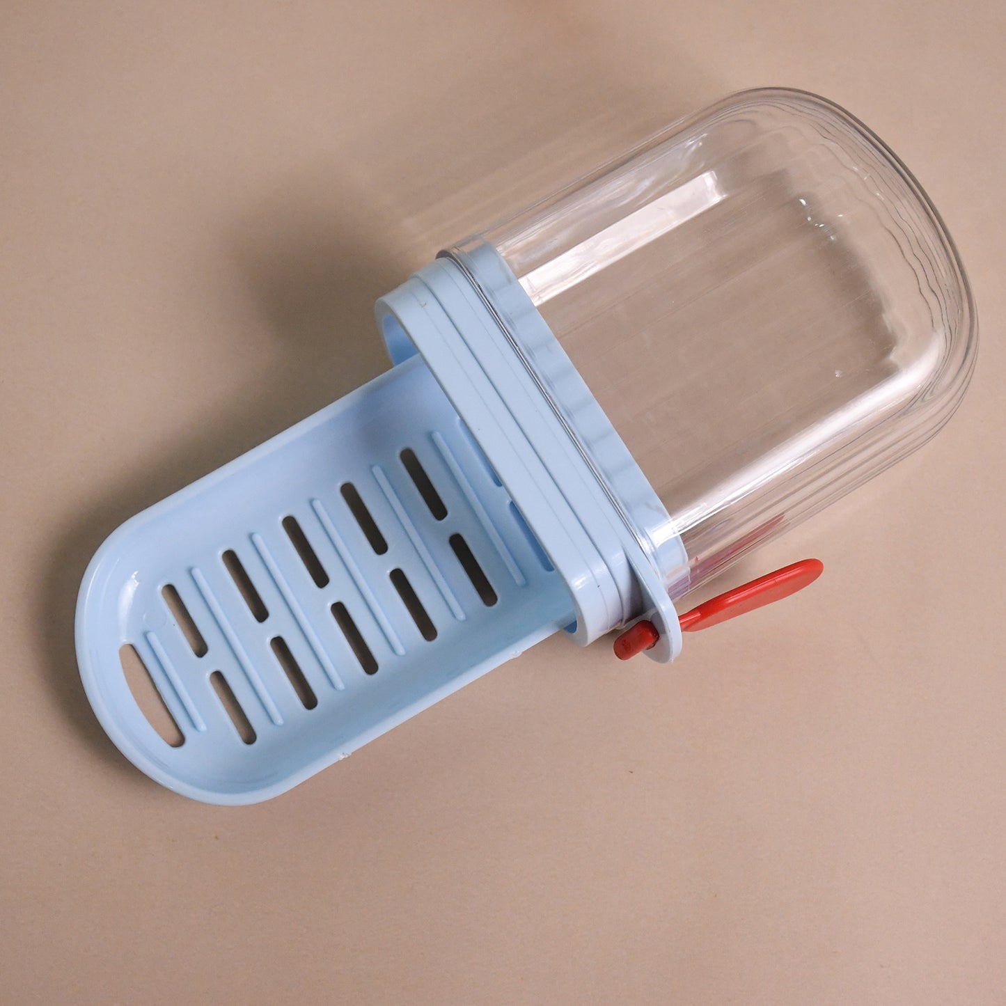 Wukusy multifunctional soap box with drain tray and lock clip, designed for kitchen or bathroom use, in a compact, organized style.
