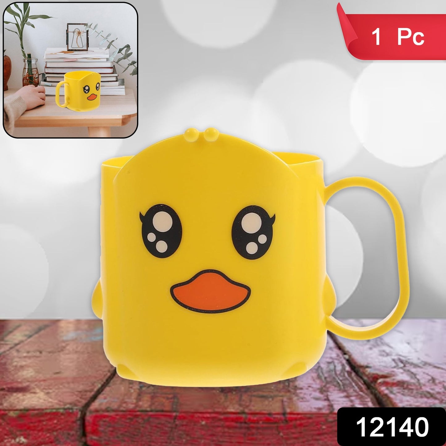 Colorful cartoon plastic toothbrush cup by Wukusy, designed for holding toothbrushes and small bathroom items.
