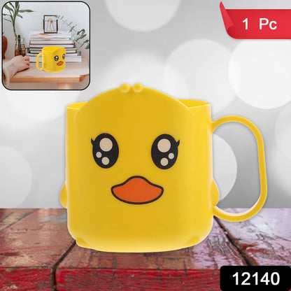 Colorful cartoon plastic toothbrush cup by Wukusy, designed for holding toothbrushes and small bathroom items.