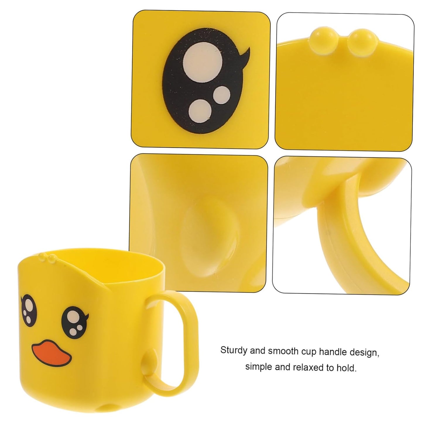 Colorful cartoon plastic toothbrush cup by Wukusy, ideal for bathroom organization and kids' dental hygiene.