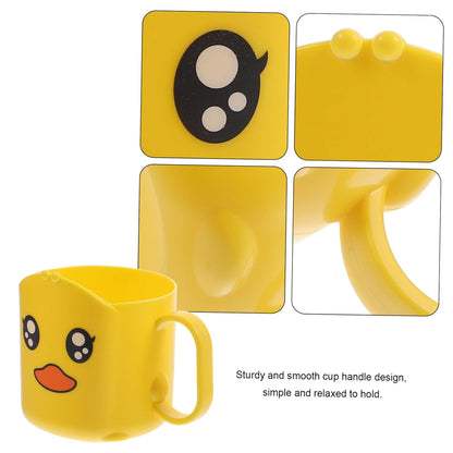 Colorful cartoon plastic toothbrush cup by Wukusy, ideal for bathroom organization and kids' dental hygiene.