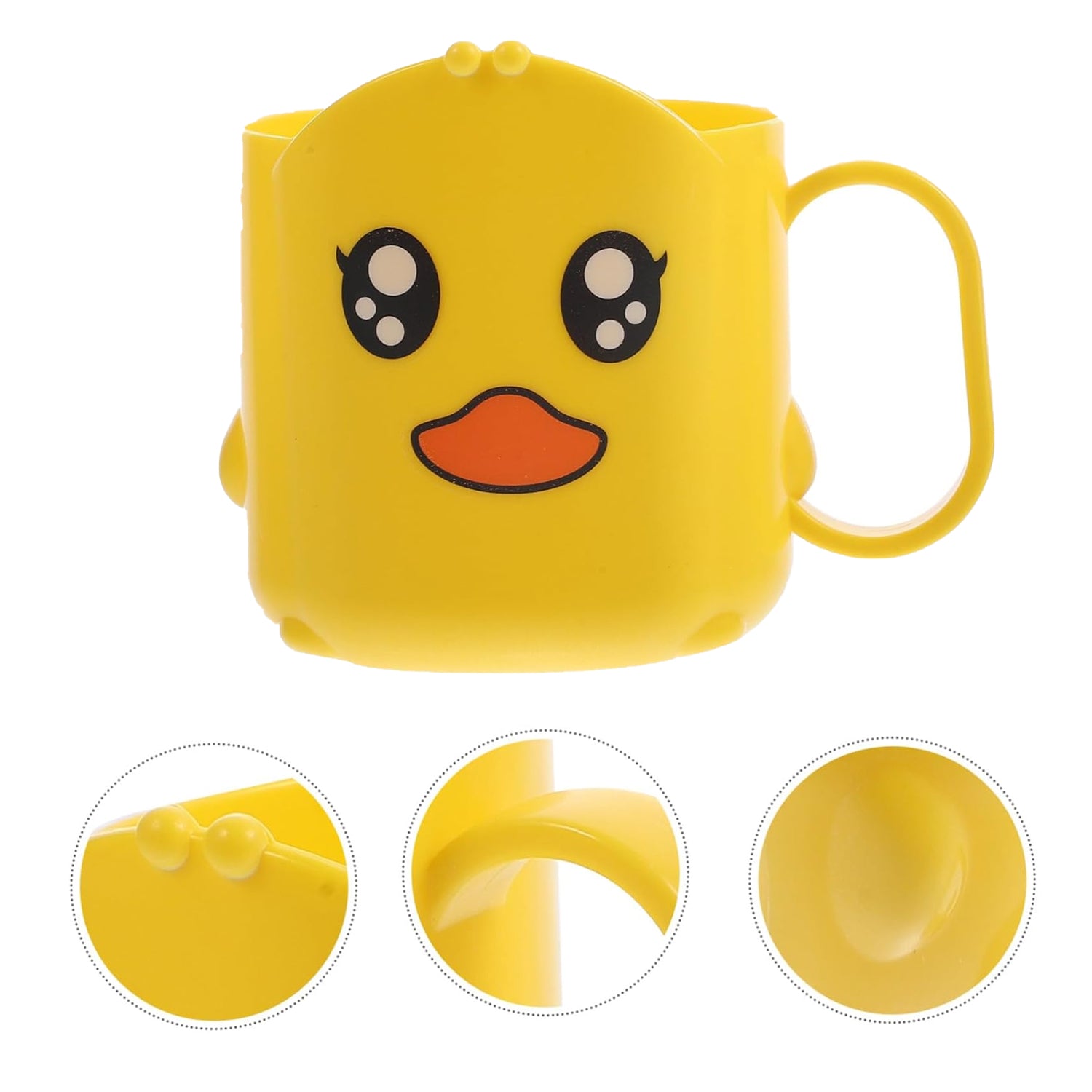 Wukusy multipurpose cartoon plastic toothbrush cup for home and kitchen use, featuring colorful fun design.
