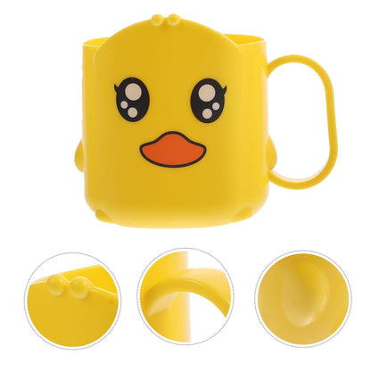 Wukusy multipurpose cartoon plastic toothbrush cup for home and kitchen use, featuring colorful fun design.