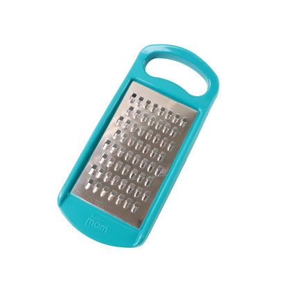 Wukusy multipurpose cheese and vegetable grater, 1 piece, stainless steel with handle for kitchen use.