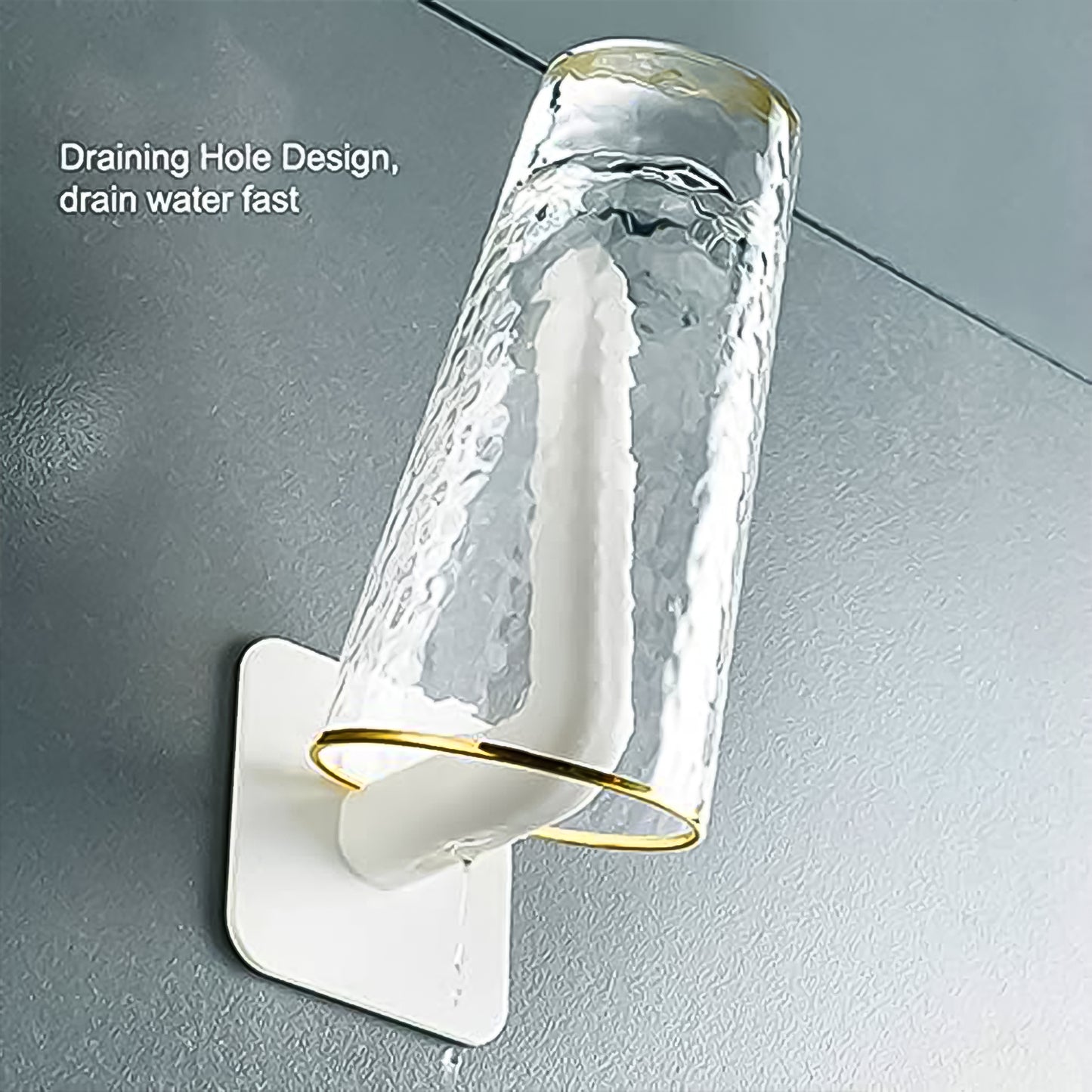 Wukusy multipurpose shelf organizer hanging storage rack with two adhesive hooks, ideal for home and kitchen organization.