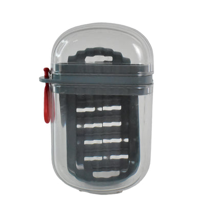 Wukusy multipurpose soap box holder with transparent dust-proof lid, ideal for home and kitchen use, keeps soap dry and clean.
