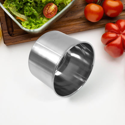 Wukusy stainless steel airtight containers with transparent lids, 2-pack, 500ml capacity, ideal for kitchen storage.