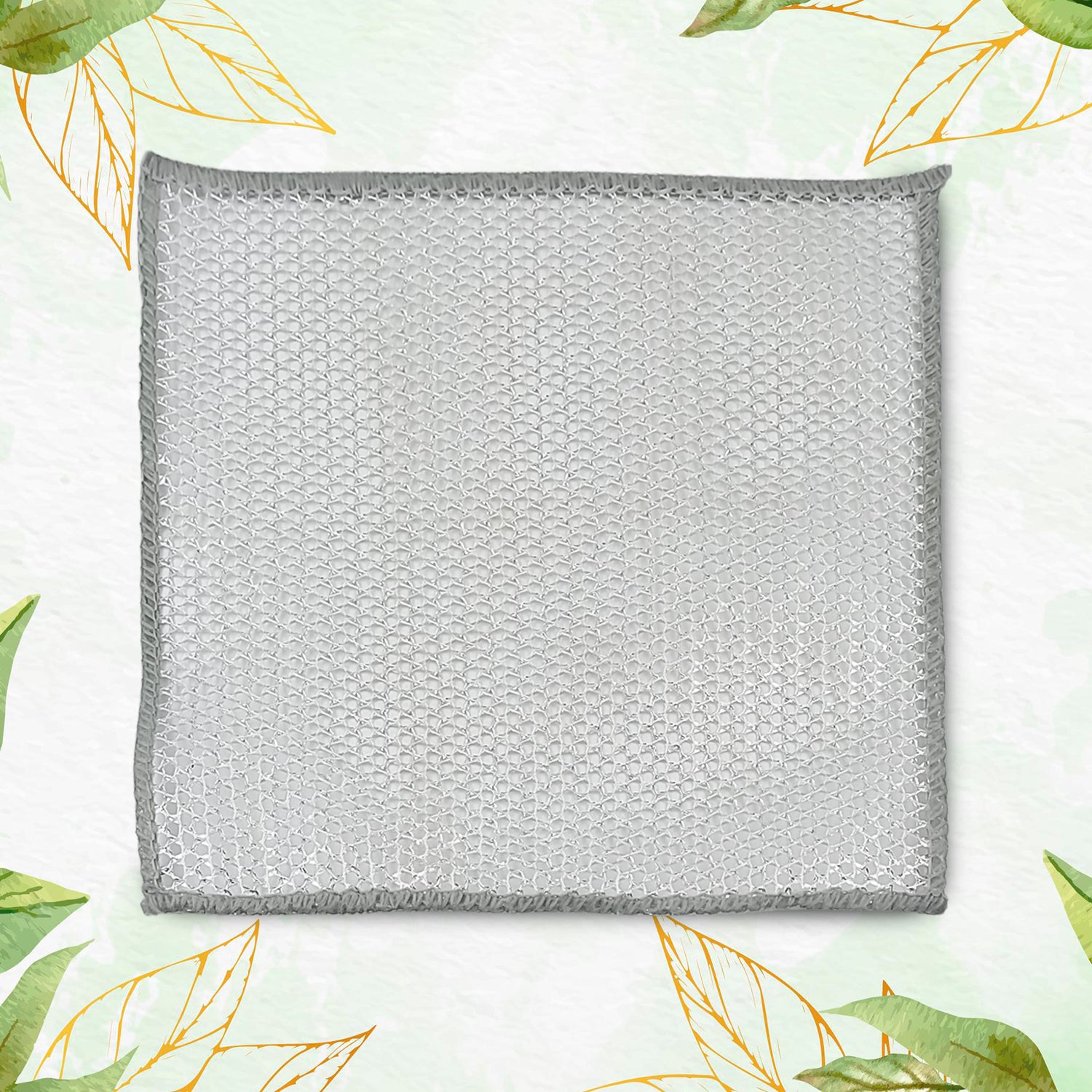Wukusy one-sided microfiber cloths scrubber for home and kitchen, 20x20 cm, ideal for cleaning surfaces and appliances.